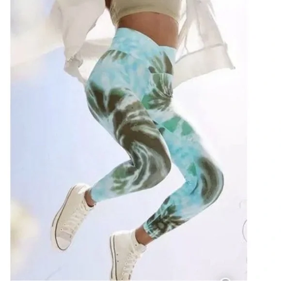 NWT Aerie Offline Real Me High Waisted Crossover Legging Tie Dye size XL - Picture 1 of 5